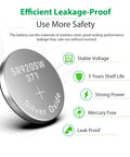 20 Pack Sr920SW 371 370 AG6 1.5V Button Cell Watch Batteries with leak-proof design and stable silver oxide for optimal performance.