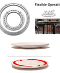 Heavy Duty Aluminum Swivel Turntable Bearing For TV Displays, 360 Degree Rotating Base Plate, 10 Inch, Corrosion-Resistant Core