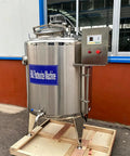 Top Tier Commercial Milk Pasteurizer 300L Or 500L Built Tough Industrial Dairy Processing Station with stainless steel tank.