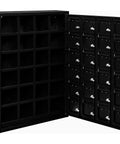 Real Tough Twenty Four Door Cell Phone And Tablet Locker Cabinet With Individual Key Compartments Heavy Duty Steel Build with open doors.