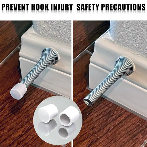 20 Pack Door Stop Caps Replacement Rubber Tips For Door Stoppers 0.39 Inch White Door Wall Protection Made From Durable Flexible Rubber For Home Office And High Traffic Areas No Fuss Everyday Convenience installed on door stopper preventing damage