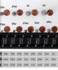 Chart displaying Bullet Fishing Sinkers 30 Pack Lead Weights For Worms And Bass Lures Smooth Polished Surface For Faster Sinking Ideal