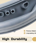 Close-up view of Heavy Duty Front Load Washer Door Gasket Seal Grey Replacement For Compatible Front-Load Washers showing durable construction