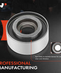 Engine Timing Belt Idler Pulley For Honda Accord, Accord Crosstour, Pilot, Odyssey, Ridgeline, Acura MDX, shown in steel detail