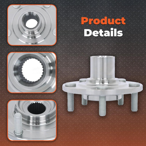 Wheel Hub Kit With Bearing For Mitsubishi Outlander Sport Front Left And Right 4WD 2011 2018 Replacement Includes Bearing