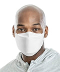 KF94 Face Mask 50 Pack Made In Korea With Four Layer MB Filter For Strong Respiratory Protection From Authentic Brands Korea worn by person