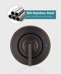 Upgrade Your Bathroom Today With This Slick Moen Chateau Replacement Trim Kit In Classic Oil Rubbed Bronze, Featuring Easy Pull On Push Off Handle Design And Clear Hot Hot Cold Labels For A Totally Fresh Modern Shower Look Without Buying The Valve Cartridge. 304 stainless steel trim, hot/cold handle