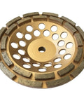 Heavy Duty 7 Inch Diamond Grinding Wheels For Concrete Masonry Leveling And Coating Removal With 24 Double Row Segments 30 40 Grit