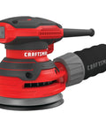 Beast 5 Inch Orbital Sander With 12000 OPM, 3 Amp Corded Hand Sander, onboard dust bag, black and red design