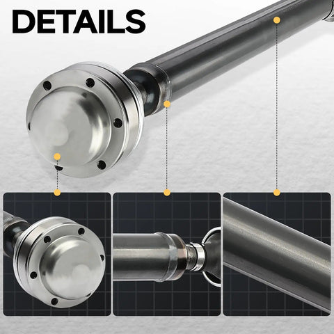 Beefed Up Front Drive Shaft Replacement For Jeep Liberty 2008 2009 2010 2011 2012 V6 3.7L 4WD OE Numbers 52853442AC 52853442AD 52853442AE 52853442AF Direct Fit, steel shaft detail