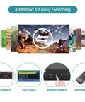 4 methods for easy switching: Hot-key Switch, OSD menu, Button Switch, Remote Switch with Smooth Eight Port Kvm Switch Rack Mount Kit.