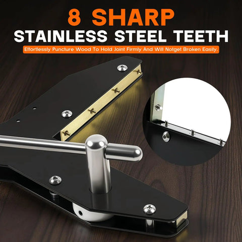 Pro Grade Miter Clamps For Woodworking That Lock Fast With A 90 Degree Snap Easy Lever Action Ultra Grip Pins And Heavy Duty Cam, stainless steel teeth