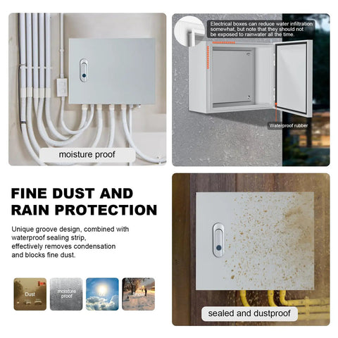 Heavy Duty Metal Electrical Enclosure Box For Indoor And Outdoor Use With Dustproof And Moisture Proof Protection And Safety Lock
