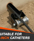 Heavy Duty Cable Puller Sheave for 2 Inch Conduit Pro Grade Steel Pulleys Built Tough with cable feeding through conduit