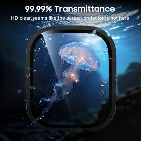 Apple Watch Ultra 49mm Screen Protector With Titanium Alloy Frame And 9H Tempered Glass For Ultra 3 2 1 Military Grade Protection