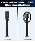 Universal EV Charger Pedestal Featuring Heavy Duty Steel Frame And Sleek Internal Wire Routing For Hassle Free Driveway Placement That Lets You Upgrade Your Electric Ride Setup For Faster Juice Recovery On Demand.