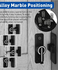 Luminous Barn Door Lock Latch For Night Visible Privacy 90 Degree Heavy Duty Gate Latch with glow in the dark coating installed on door