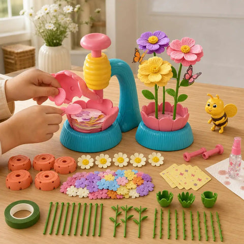Kids DIY Craft Kit For Creative Projects And Fine Motor Fun, Sparks Imagination, Hands On Art Activities For Home, Ideal For School Break And Rainy Day Joy, flower parts and stems