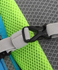 Close-up of buckle and mesh detail on Hydration Pack for Cyclists and Runners, Lightweight 600D Polyester Rucksack With Durable Double-Stitched Seams