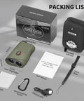 Top Notch Golf And Hunting Rangefinder Up To 1200 Yards With 7x Magnification Slope Switch For Tournament Legal Readings Magnetic Pole Mount Vibration Alerts IPX44 Waterproof Rechargeable Battery Green with case and accessories