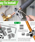 Easy installation of Two Pack Bullet Piercing Valve Kit Zinc Alloy Needle Valve Three In One For Air Conditioners And Fridges Universal Tubing Fits One Quarter Inch Five Sixteenths Inch And Three Eighths Inch HVAC Refrigeration Accessory
