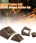 Welding Practice Kit For MIG TIG And Stick Welding Skill Boost 24-Piece Coupon Set With 11-Gauge Steel Plates