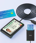2 In 1 NFC Smart Card Reader With Contact And Contactless CAC Reader For DOD Military IDs And Bank Chip Cards USB C Compatible