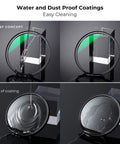 77mm Magnetic UV Lens Filter With 28 Layer Coatings ultra slim waterproof protector showcasing water resistance comparison