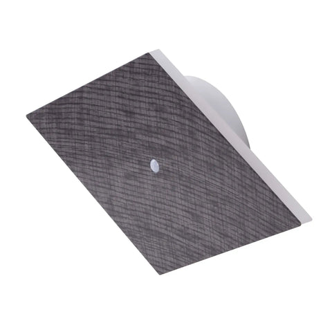 ADA Compliant Wall Sconce Lighting Fixture With Motion Sensor And Integrated LED, Dark Wood Finish, angled view
