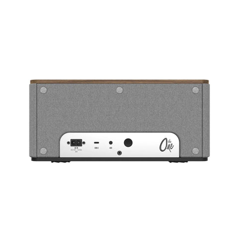 Back view of Premium Tabletop Bluetooth Speaker System With Two 2.25 Inch Full Range Drivers And A 4.5 Inch Woofer, ports visible