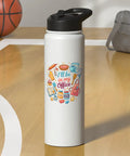 Office Bake Boss Stainless Steel Insulated Water Bottle With Leak Proof Flip Lid Keeps Drinks Hot Or Cold BPA Free