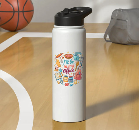 Office Bake Boss Stainless Steel Insulated Water Bottle With Leak Proof Flip Lid Keeps Drinks Hot Or Cold BPA Free