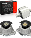 Heavy Duty Engine Motor Mount And Transmission Mount Kit Set Of 3 For Mercedes Benz C250 C300 C350 E350 V6 Rwd Sedan Street Ready Plug And Play with rubber and steel components.