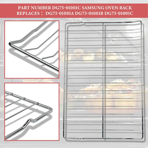 Replacement Oven Rack 24 3 4 Inches Wide By 16 7 16 Inches Deep For Your Range DG75-01001A B C AP5671425 Replacement Part Fits