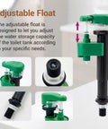 3 Inch Toilet Flush Valve Repair Kit For Universal Fit On Most One Piece Toilets with adjustable float detail view