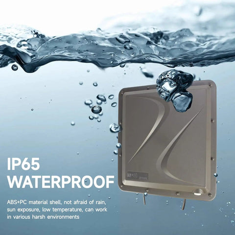 Go-To UHF RFID Reader Long Range 15 Meters With 10 dBi Antenna USB RS485 Wiegand 26 34 RJ45 IP67 Network Output underwater
