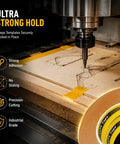Double Sided Woodworking Tape For CNC Templates And Pattern Routing, 25mm Wide By 33m Long securing wood on CNC machine