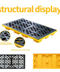 Two Drum Spill Containment Pallet With 48 By 24 By 4 Inch Beefy Footprint 2000 Pound Capacity Heavy Duty Forkliftable Tray Display