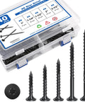 Ultimate Deck Screw Kit For Woodworking, 240Pcs Size 8 Wood Screws In 5 Lengths, Rust Resistant Torx Flat Head With Star Bit Included