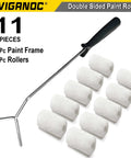 Pro Grade Small Paint Roller Kit Packed With One Frame And Ten Premium Covers tailored for tight spaces and precision painting.