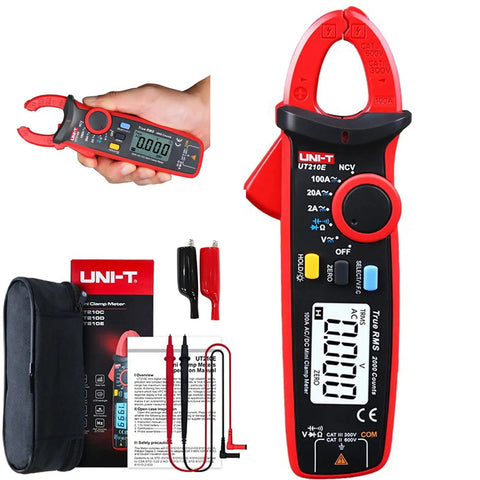 Dope Compact Digital Clamp Meter 100A True RMS For AC And DC Current And Voltage, Multimeter With Resistance Capacitance, NCV