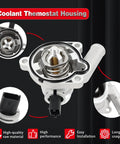 Water Pump Thermostat Kit Drop In Direct Replacement For 2013 2020 Encore And 2011 2016 Cruze 2016 Cruze Limited 2012 2020 Sonic