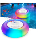 2 Pack Floating Pool Lights With Bluetooth Speaker 2 In 1 RGB Pool Lights IP68 Waterproof 360 Degree Hi Fi Sound For Pool Hot Tub And Outdoor Parties Great For Poolside Parties