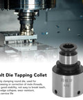 Carbon Steel Round Die Tapping Collet Chuck GT12 M8 with Hex Wrench for Lathe Tool Quick and No Fuss Install High Hardness