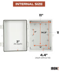 Extra Large Outdoor Waterproof Junction Box With Hinged Panel Cover IP65 Rated Electrical Enclosure inside dimensions