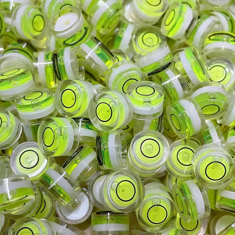 Job Site Ready 10 Pack Mini Circular Bubble Levels For Straight Line Alignment And Quick Layouts Compact Round Bullseye Spirit Gauge Delivers Knockout Precision For Weekend DIY And Pro Trades