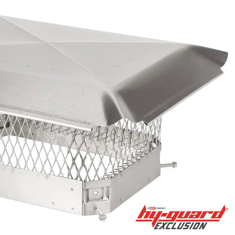Stainless Steel Chimney Cap For Secure Birdproofing And Debris Shield Bolt On Chimney Cover Fits 13 By 13 In Flue Tiles Easy Install Vent Cap