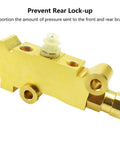 Dang Solid Brass PV4 Proportioning Valve for Ford Chevy Mopar Classic Truck and Hotrod, prevents rear lock-up.