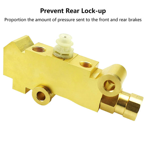 Dang Solid Brass PV4 Proportioning Valve for Ford Chevy Mopar Classic Truck and Hotrod, prevents rear lock-up.