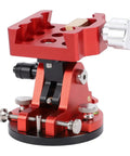 Red Beefy Latitude Adjustment Telescope Mount With One Quarter Inch Interface And M6 M8 Interfaces Aluminum Alloy Equatorial Wedge